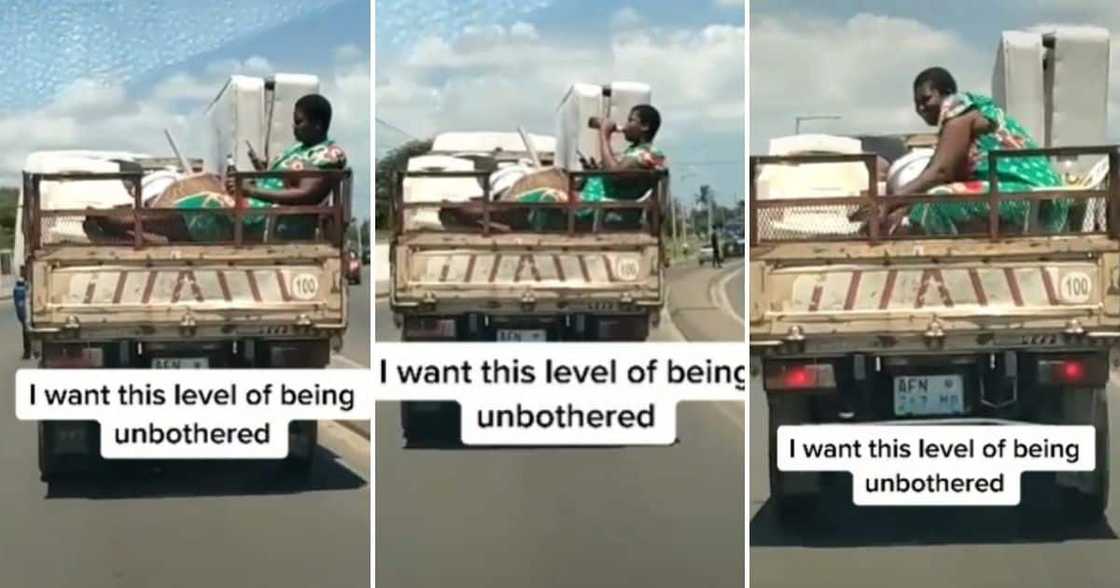 Mzansi, Woman, Drink, Back of Truck Mzansi, Woman, Drink, Back of Truck