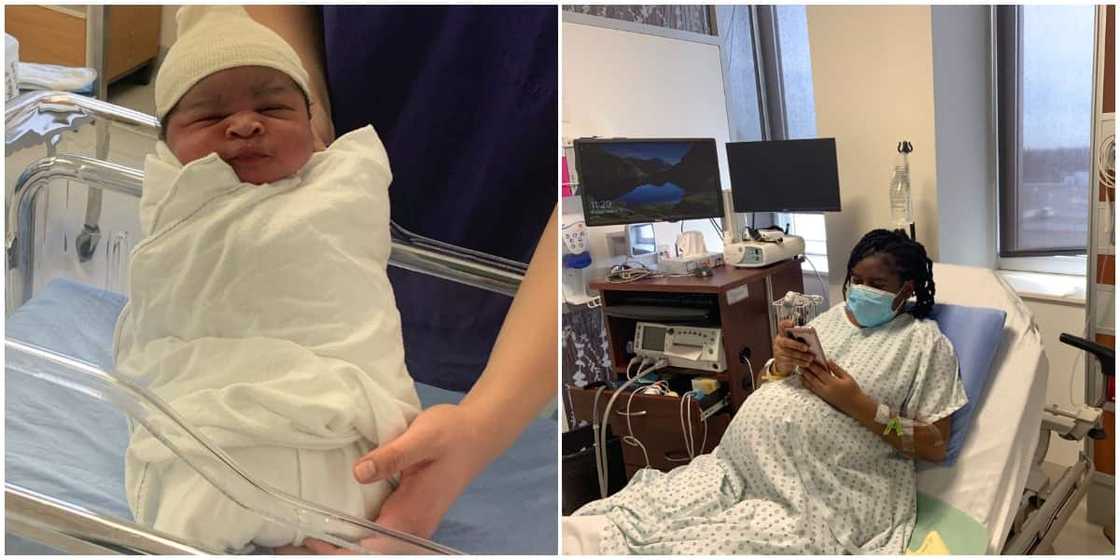 Nigerian man shares photo of the baby his wife gave birth to after 4 miscarriages, social media reacts Nigerian man shares photo of the baby his wife gave birth to after 4 miscarriages, social media reacts