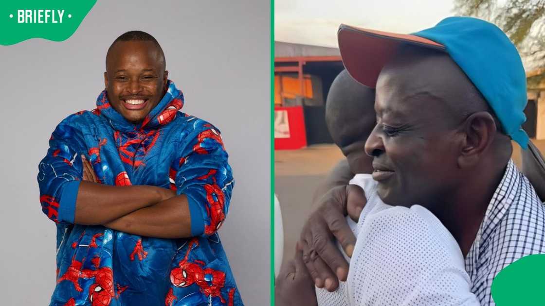 A man gifted his father a bakkie. A man gifted his father a bakkie.