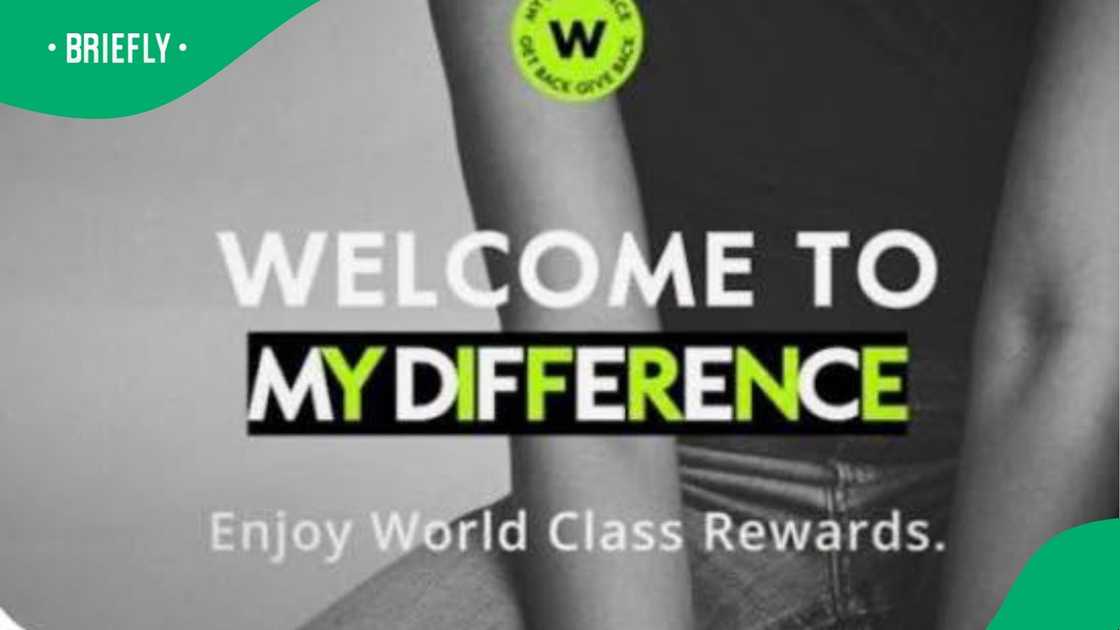 The visual showed the loyalty card for Woolworths
