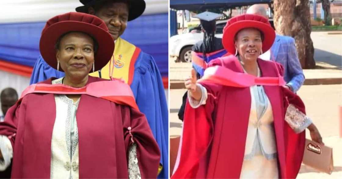 A granny of nine got her doctorate A granny of nine got her doctorate