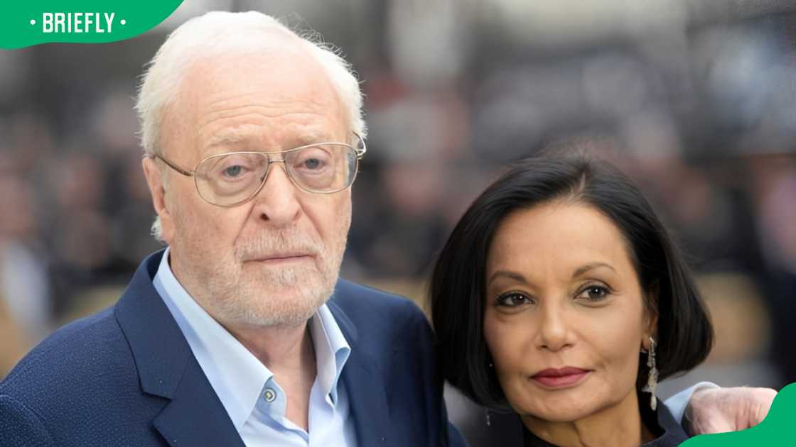 Michael Caine and his wife Shakira Caine at the World Premiere of 'King Of Thieves'