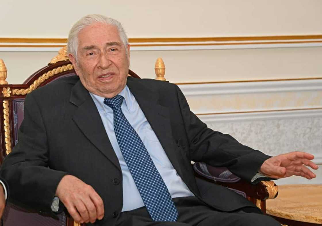 Baquer Namazi, a US citizen, speaks to the press upon his arrival to the Omani capital Muscat on October 5 following his release in Iran