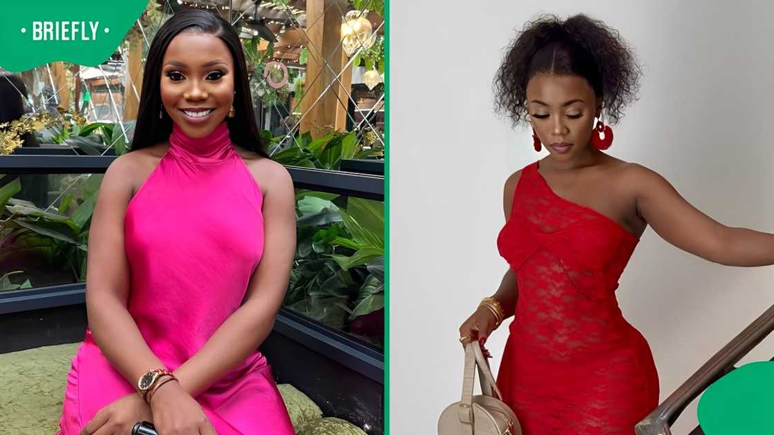Angel Ndlela showed off her goods.