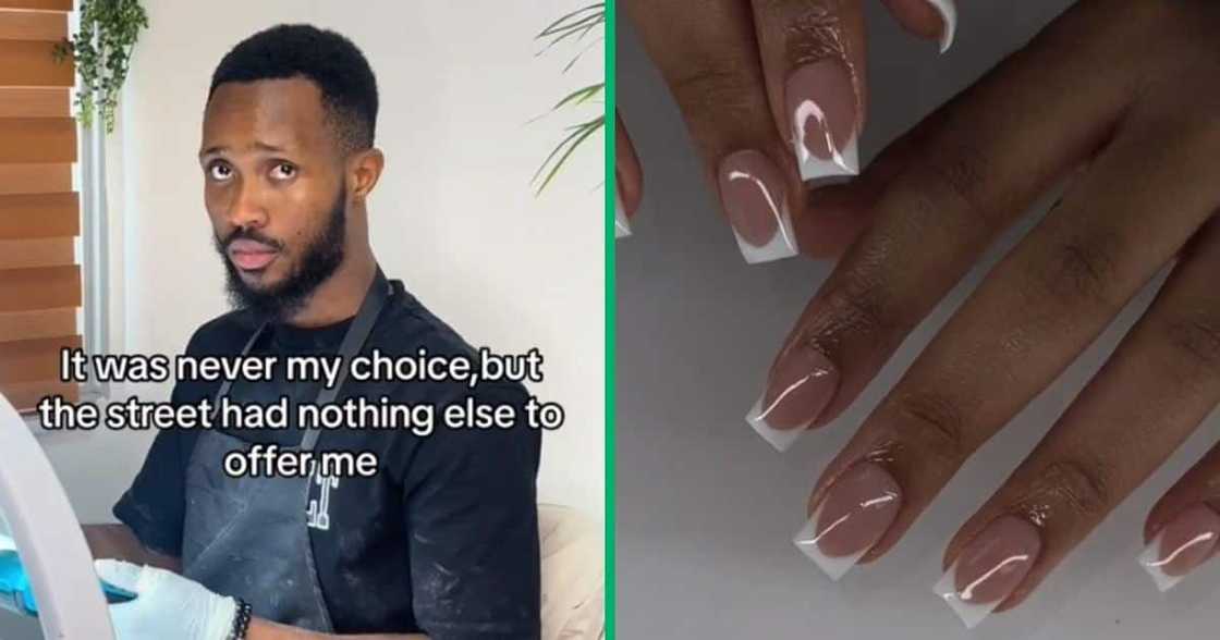 In a TikTok video, a man from Gauteng shared how he became a successful nail technician. In a TikTok video, a man from Gauteng shared how he became a successful nail technician.