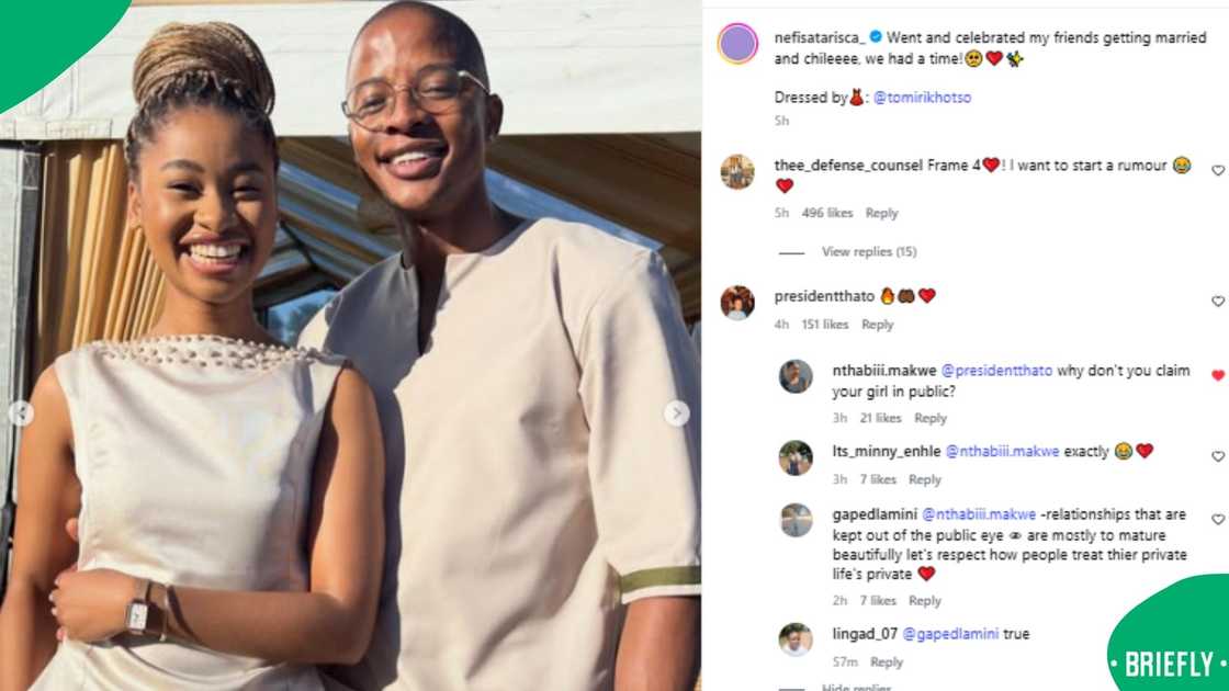 House of Zwide actors Nefisa and Thato spotted at Wanda and Shalate's wedding House of Zwide actors Nefisa and Thato spotted at Wanda and Shalate's wedding