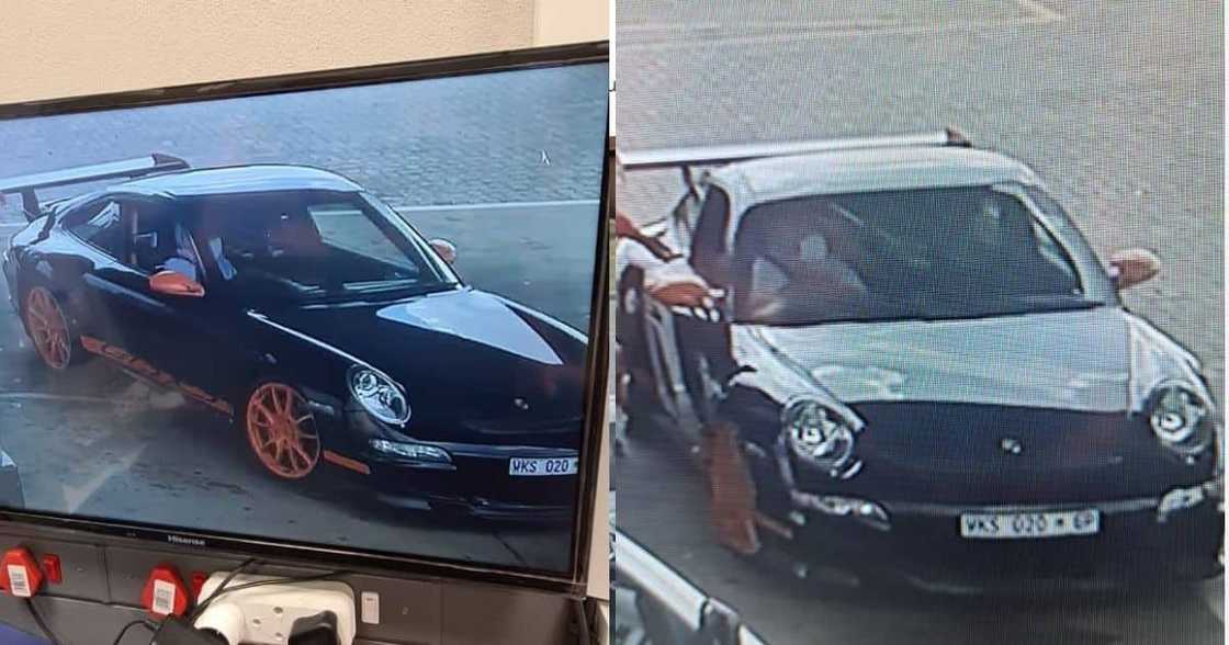 The owner of a black Porsche driver has finally paid R450 of fuel after leaving the service station. Image: Facebook The owner of a black Porsche driver has finally paid R450 of fuel after leaving the service station. Image: Facebook
