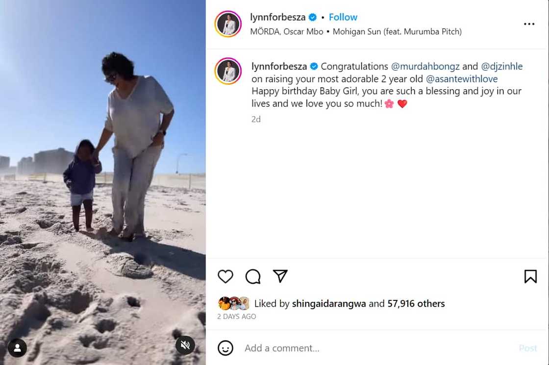 Netizens Are Smitten Over Video of AKA’s Mom Lynn Forbes and DJ Zinhle’s and Murdah’s Child Asante Netizens Are Smitten Over Video of AKA’s Mom Lynn Forbes and DJ Zinhle’s and Murdah’s Child Asante