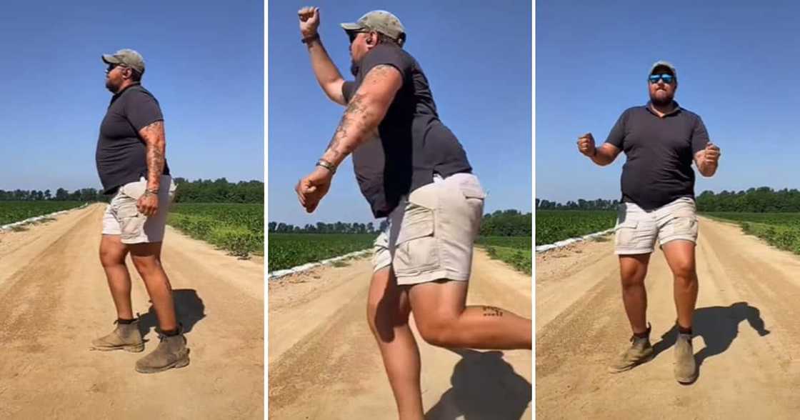 man dances in his khaki pants on Tik Tok man dances in his khaki pants on Tik Tok