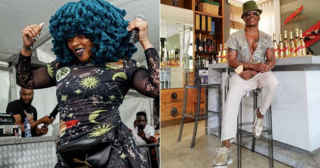 Moonchild Sanelly twerks on Somizi and he surprisingly likes it Moonchild Sanelly twerks on Somizi and he surprisingly likes it
