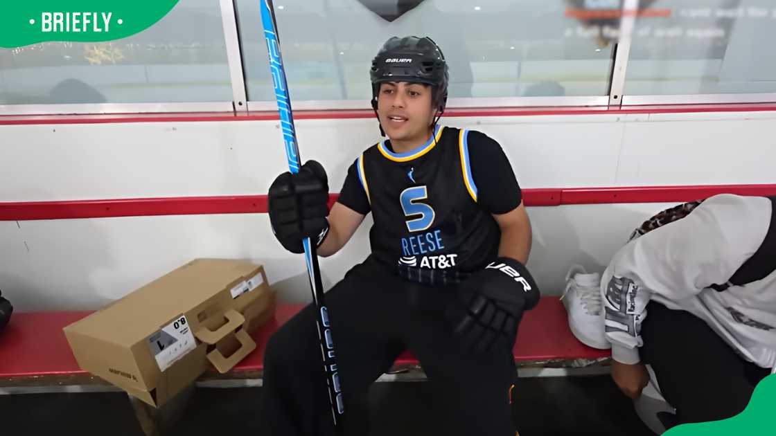 Stable Ronaldo at a hockey game
