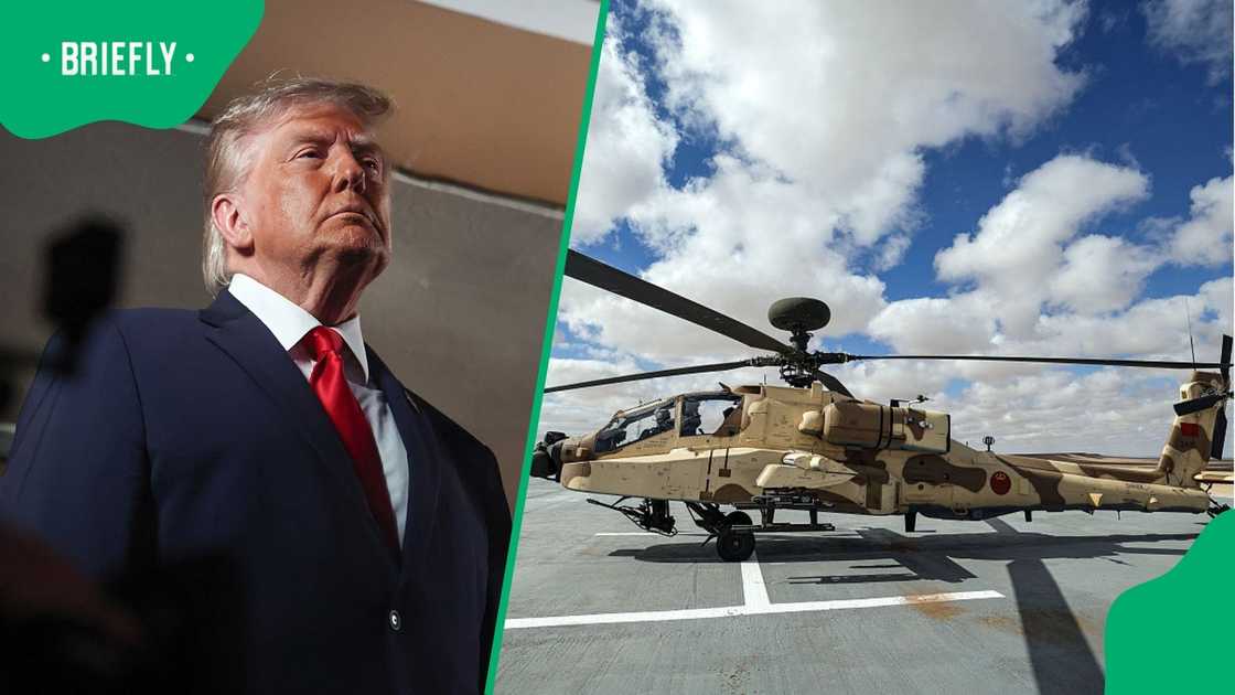 United States President Donald Trump said that the US could respond after an Apache helicopter was shut down