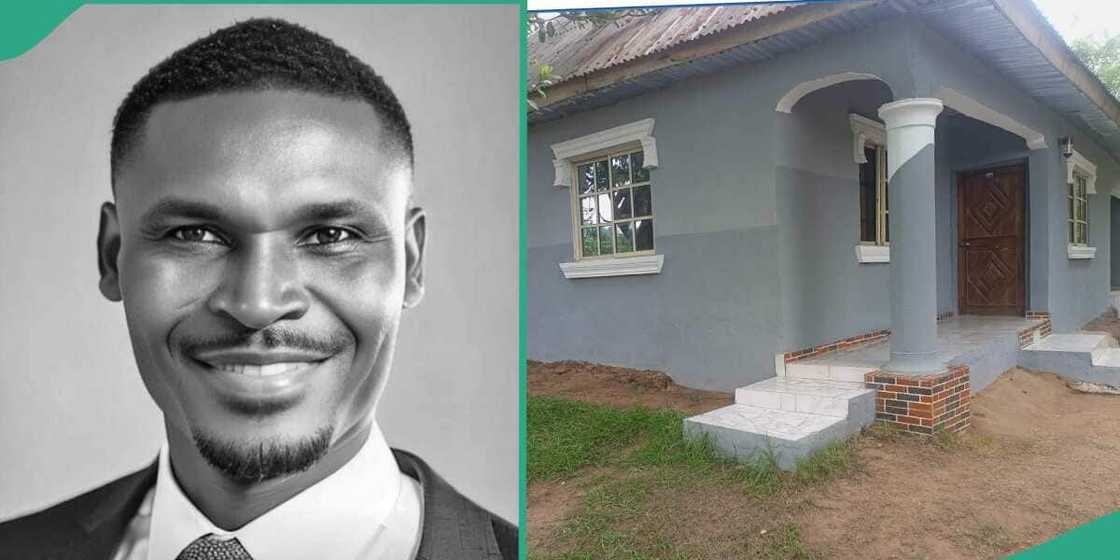 Man grateful as tenants repaints his building. Man grateful as tenants repaints his building.