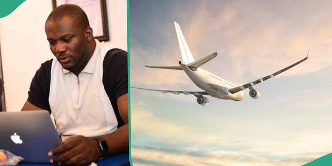 An Ibom Air passenger reportedly tried opening the door mid-air. An Ibom Air passenger reportedly tried opening the door mid-air.