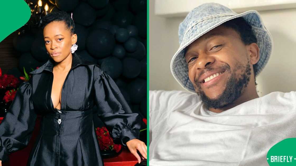 Mmabatho Montsho celebrates Mbuyiseni Ndlozi on his 40th birthday Mmabatho Montsho celebrates Mbuyiseni Ndlozi on his 40th birthday