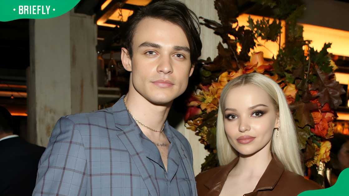 Thomas Doherty and Dove Cameron in West Hollywood