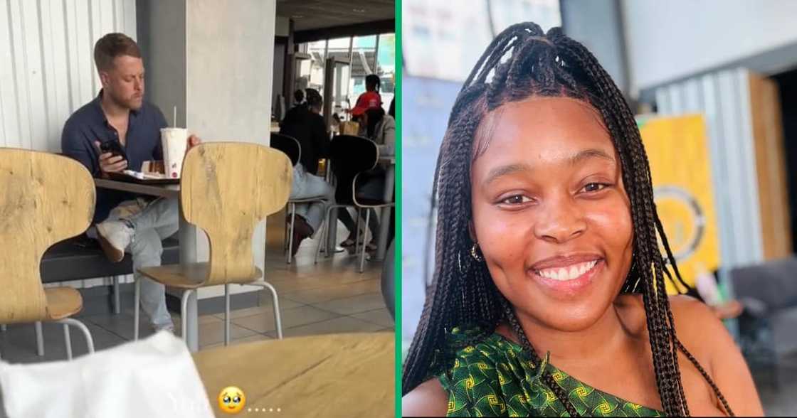 TikTok video of man eating while a lady crushes on him in McDonald's goes viral TikTok video of man eating while a lady crushes on him in McDonald's goes viral