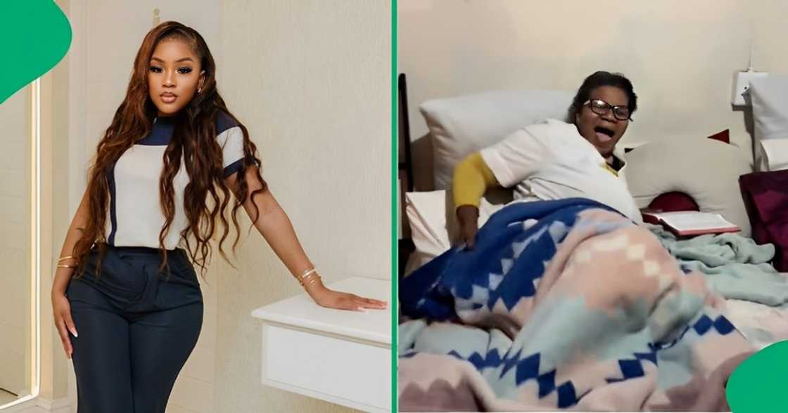 A Mzansi woman gave her gogo a surprise visit A Mzansi woman gave her gogo a surprise visit