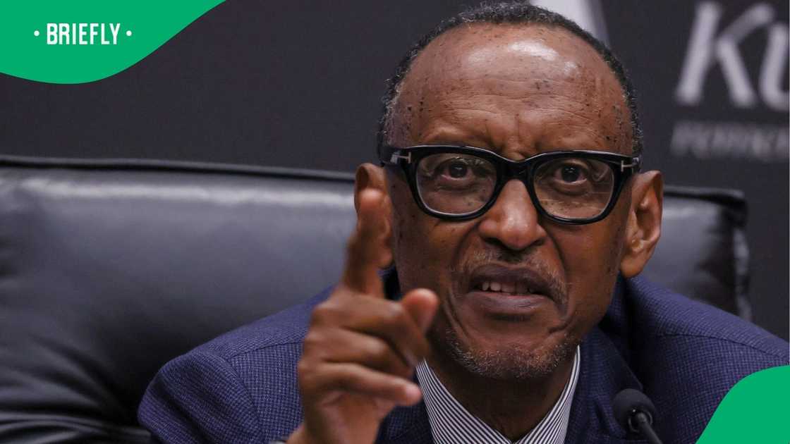 Paul Kagame has pointed the finger of blame at Cyril Ramaphosa