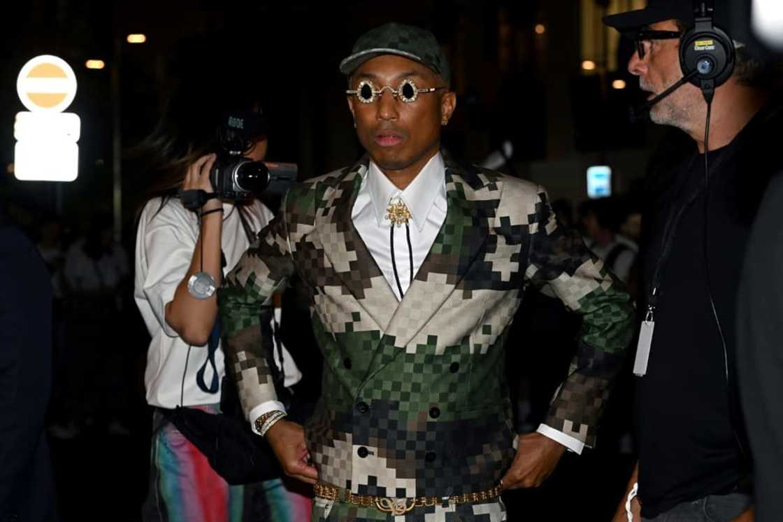 Pharrell Williams à son premier défilé à Paris pour Louis Vuitton, le 20 juin 2023