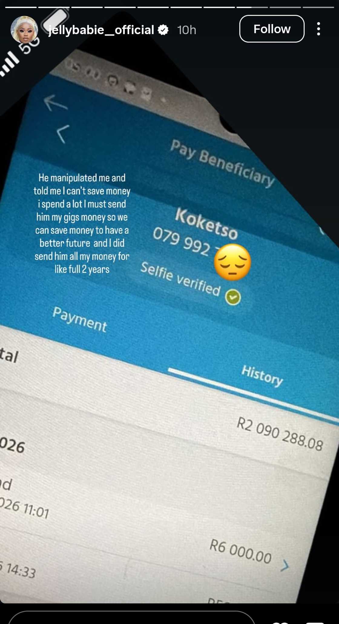 Jelly Babie opens up on alleged abuse