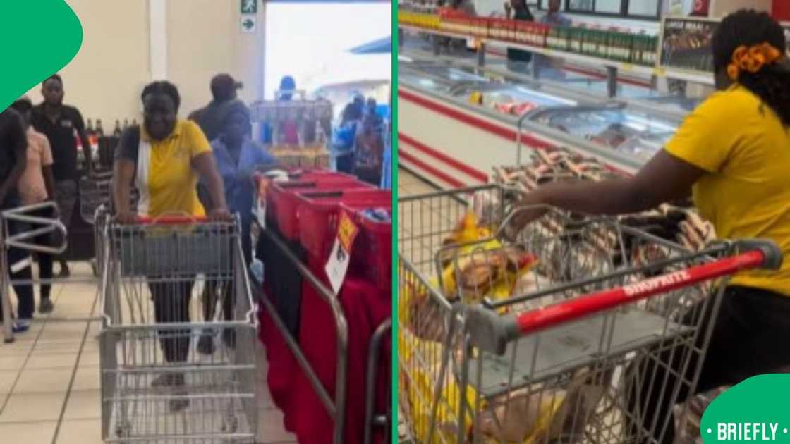 The woman’s quick grocery grab for rice and chicken first amused South Africans, who called her smart and relatable The woman’s quick grocery grab for rice and chicken first amused South Africans, who called her smart and relatable