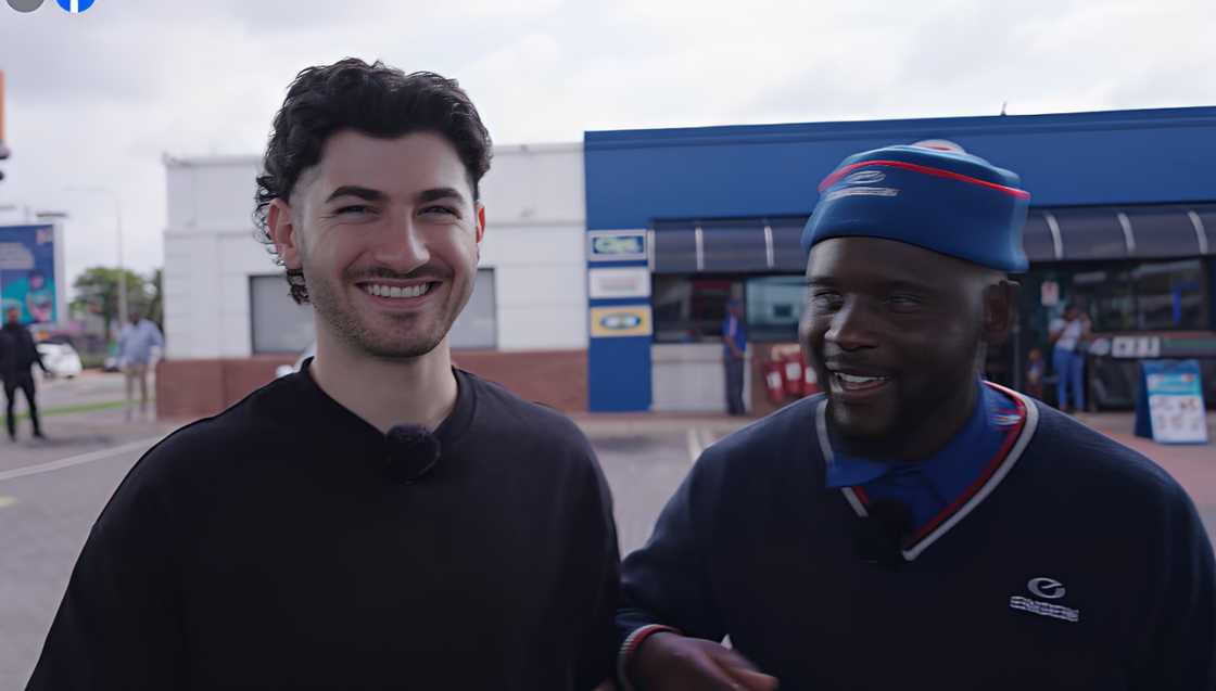 Viewers praised the petrol attendant for his bravery during his high-adrenaline experience Viewers praised the petrol attendant for his bravery during his high-adrenaline experience