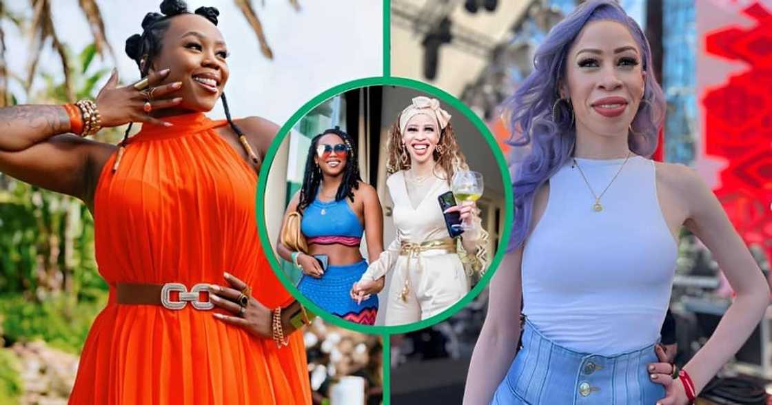 Bontle and her sister Refilwe stunned at a recent event. Bontle and her sister Refilwe stunned at a recent event.