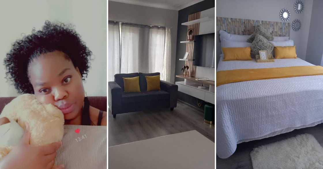 The wife from Gauteng proudly showed off the home her man got her The wife from Gauteng proudly showed off the home her man got her