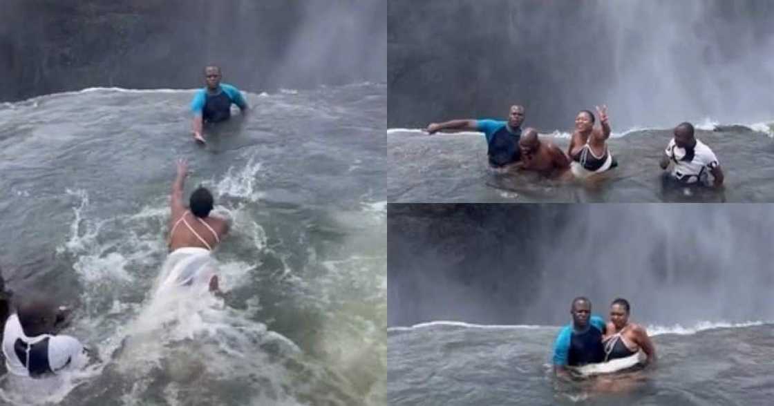 Zambia, Victoria Falls, Devil's Pool, edge of the waterfall, swimming, viral post, trending news, daring act Zambia, Victoria Falls, Devil's Pool, edge of the waterfall, swimming, viral post, trending news, daring act