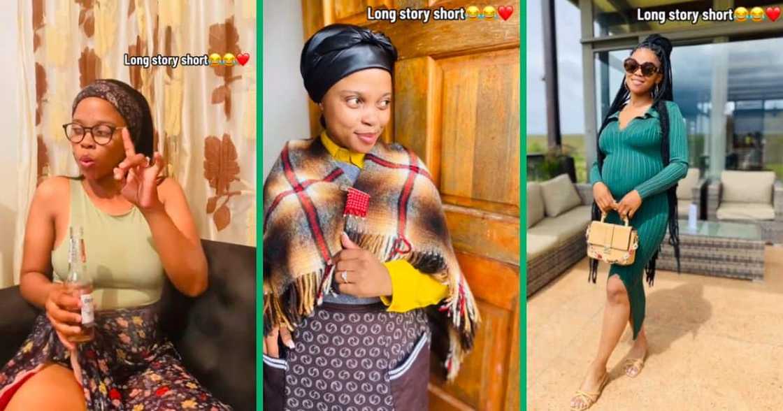 woman celebrates marriage and pregnancy woman celebrates marriage and pregnancy