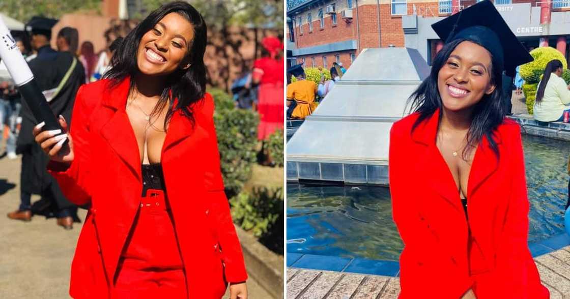 Lady obtained a science-related degree and posted pictures online from the day Lady obtained a science-related degree and posted pictures online from the day