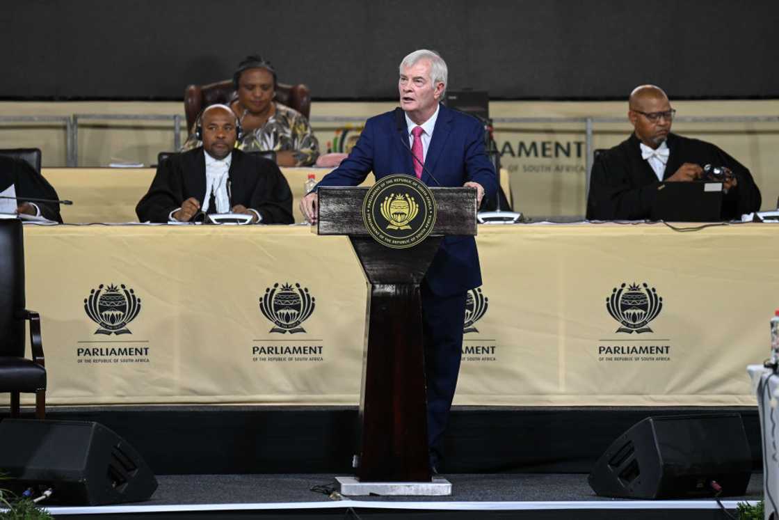 Correctional Services minister Pieter Groenewald cannot balance the roles of being a minister and a party member Correctional Services minister Pieter Groenewald cannot balance the roles of being a minister and a party member