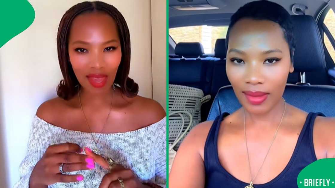 The image on the right captured Lulama in a car