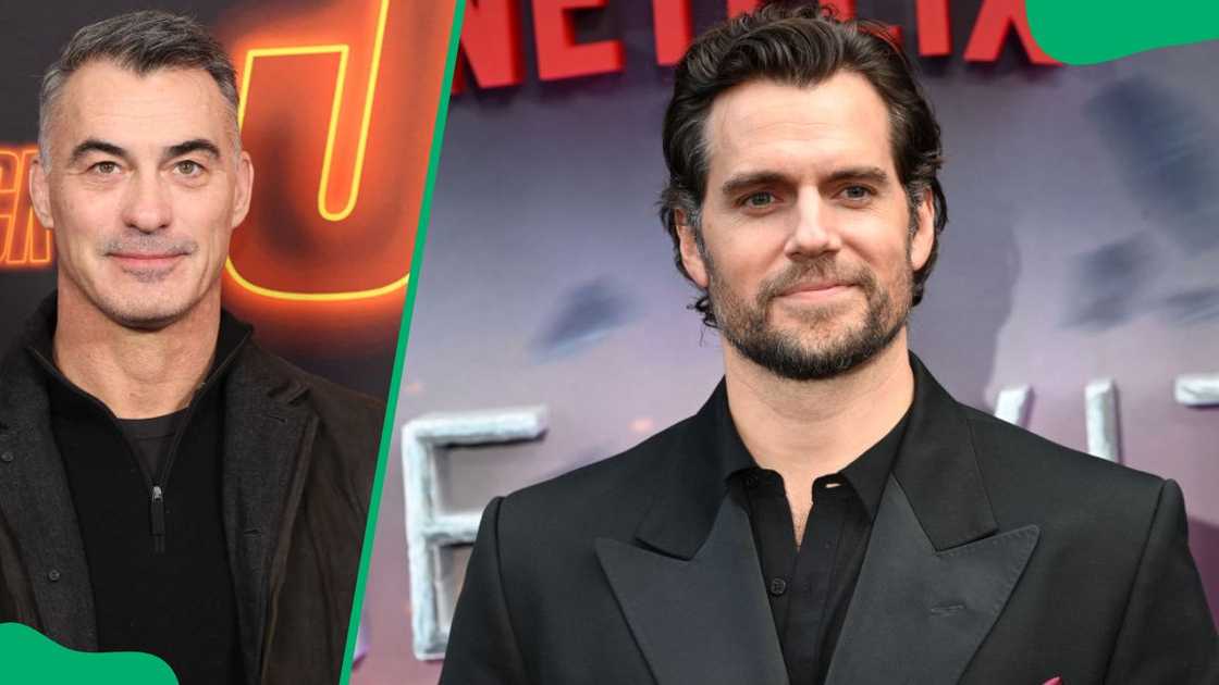 Chad Stahelski at AMC Lincoln Square Theater in 2023 (L). Henry Cavill at The Witcher premiere in 2023 (R)