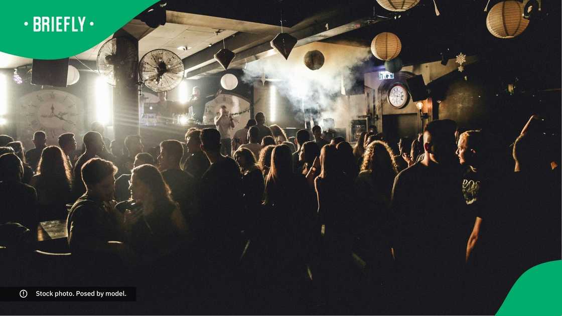 People at a nightclub. People at a nightclub.