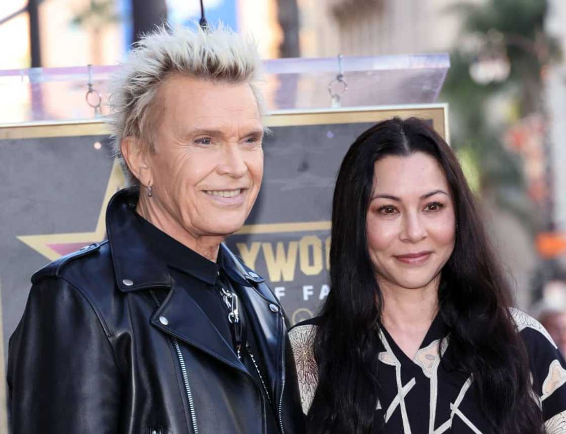 Billy Idol and China Chow at the Hollywood Walk of Fame Star ceremony