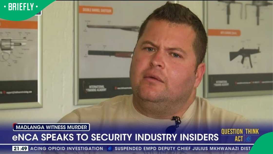 Etienne van de Walt was interviewed after the murder of Marius van der Merwe