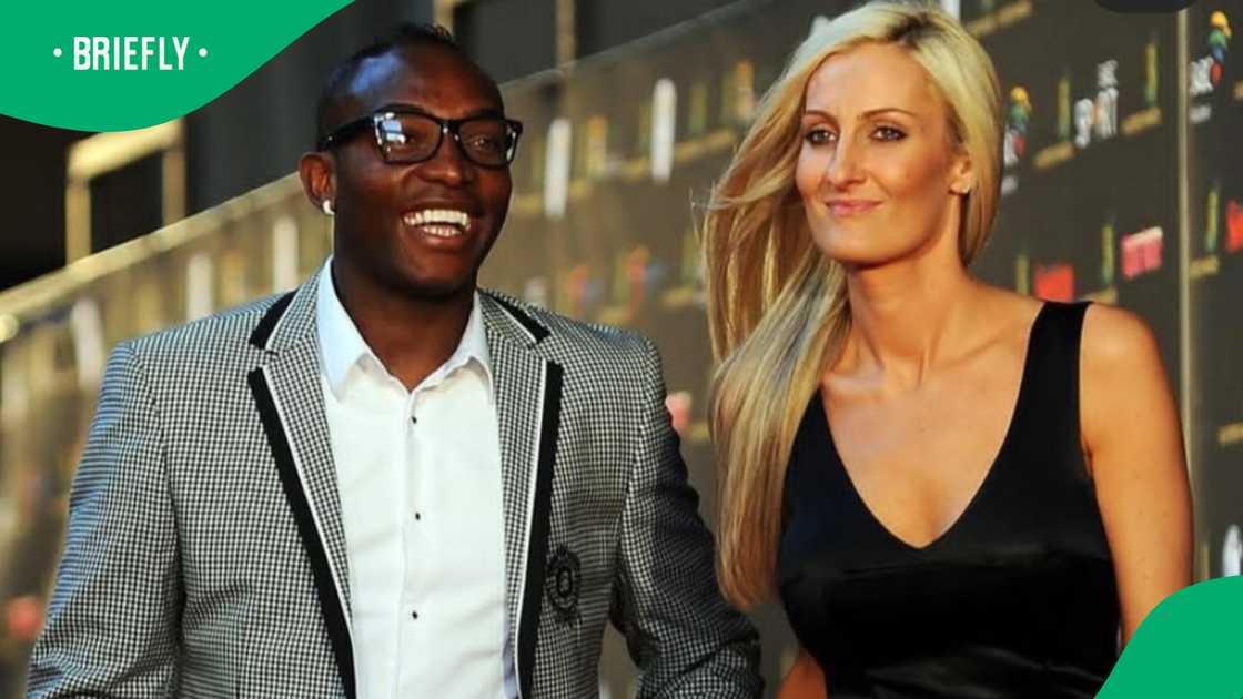 Benni McCarthy and wife, Stacey celebrating their wedding anniversary, May 2024.