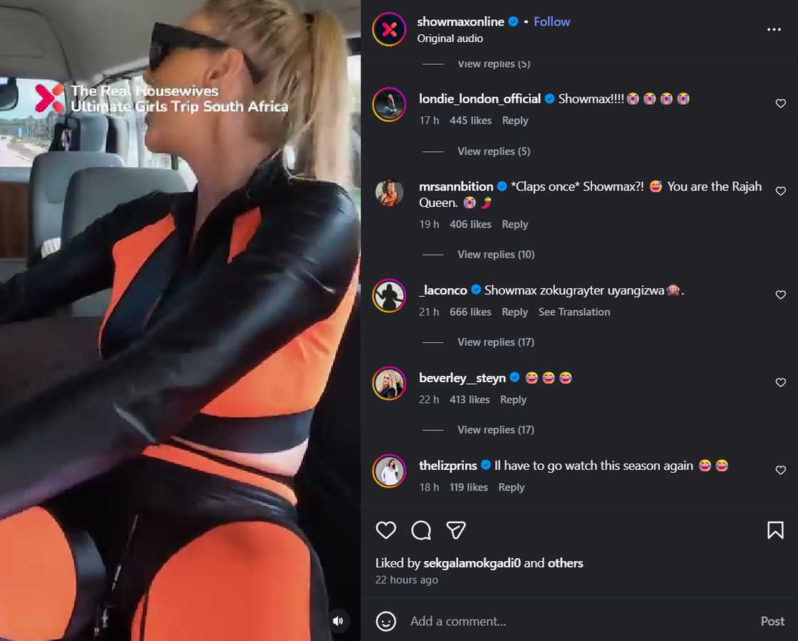 The RH ladies laughed at Melany Viljoen. The RH ladies laughed at Melany Viljoen.