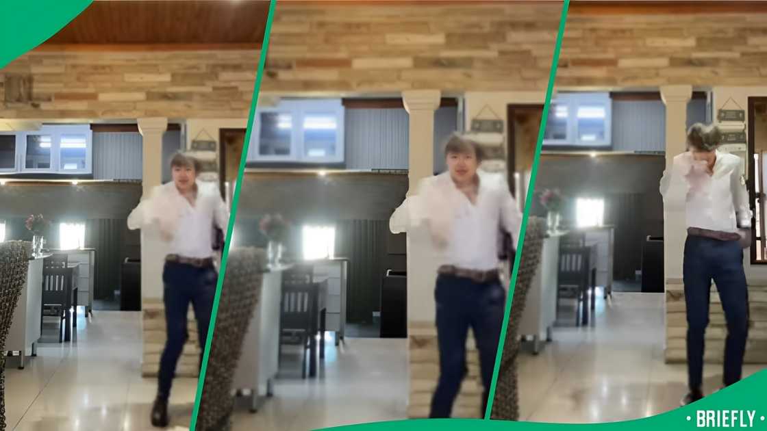 South Africans were captivated by a white guy’s viral Instagram clip showing his flawless amapiano hip movements and cool vibe South Africans were captivated by a white guy’s viral Instagram clip showing his flawless amapiano hip movements and cool vibe