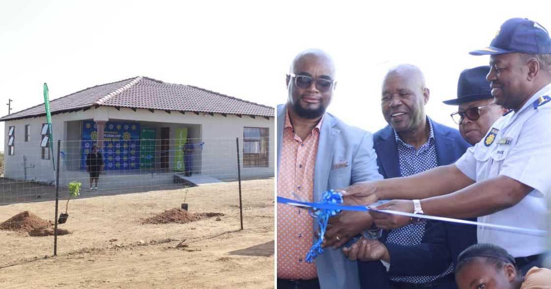 Limpopo police gift a paralysed woman and her children with a house Limpopo police gift a paralysed woman and her children with a house