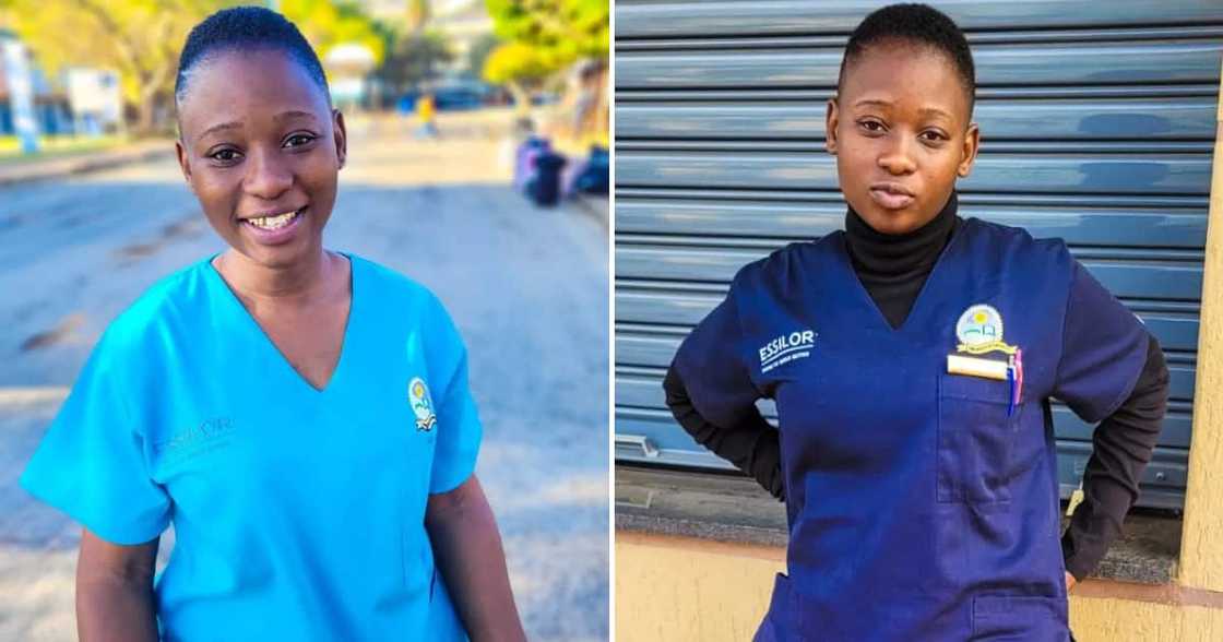 The young woman was all smiles after becoming an optometrist The young woman was all smiles after becoming an optometrist