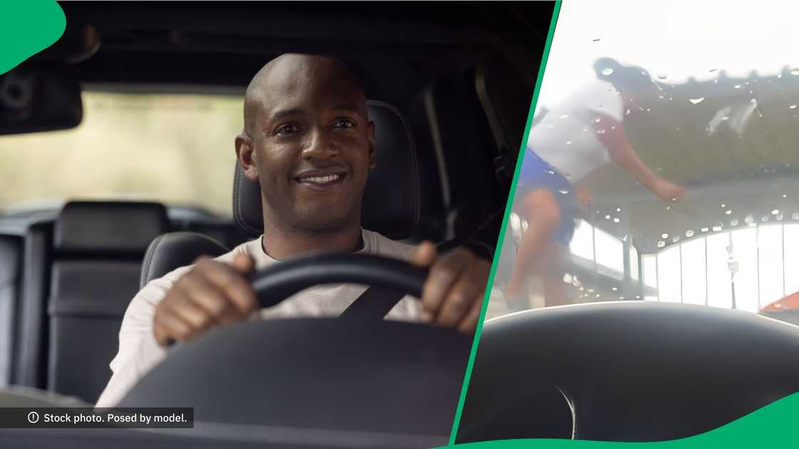 A TikTok user shares a video of a woman climbing her man's gate to get to his car A TikTok user shares a video of a woman climbing her man's gate to get to his car