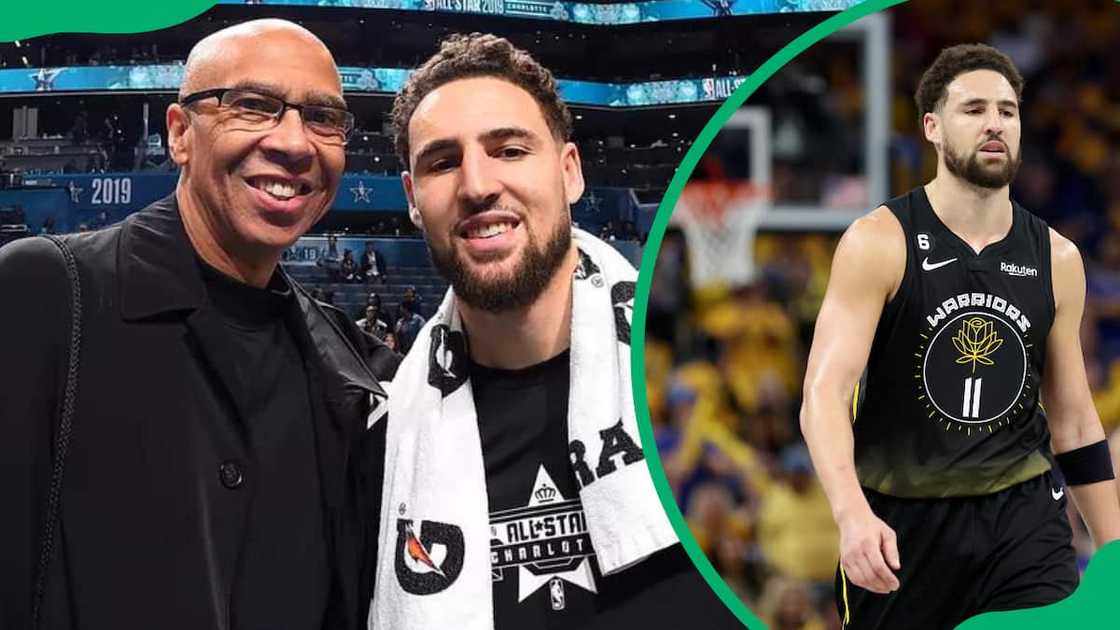Klay Thompson and his father Mychal Klay Thompson and his father Mychal