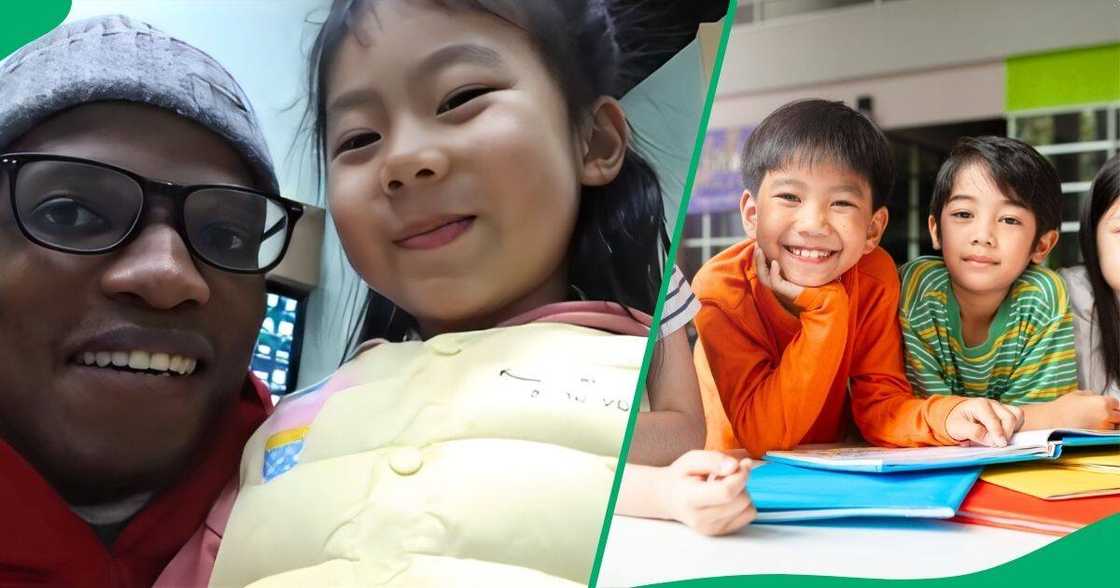 Pupils in China discovered their South African teacher's YouTube channel. Pupils in China discovered their South African teacher's YouTube channel.