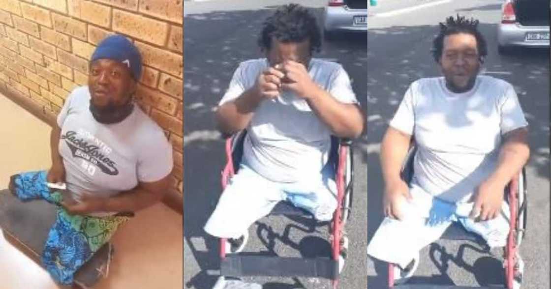'This made me cry': BI Phakathi helps desperate disabled man get a wheelchair 'This made me cry': BI Phakathi helps desperate disabled man get a wheelchair