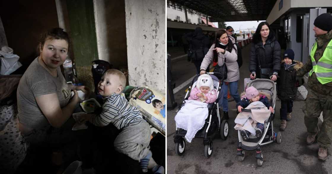 Women, children, Ukraine, war, Russia, Mzansi