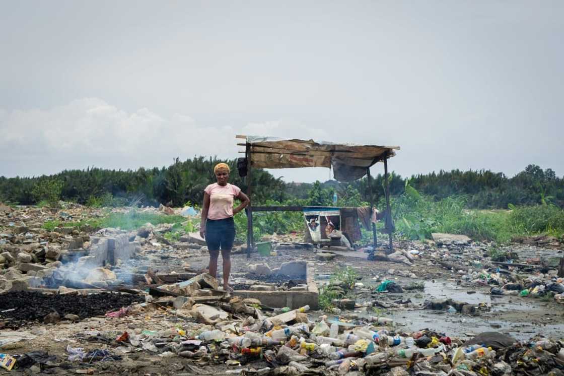 Some residents are still sleeping in the rubble of their former homes