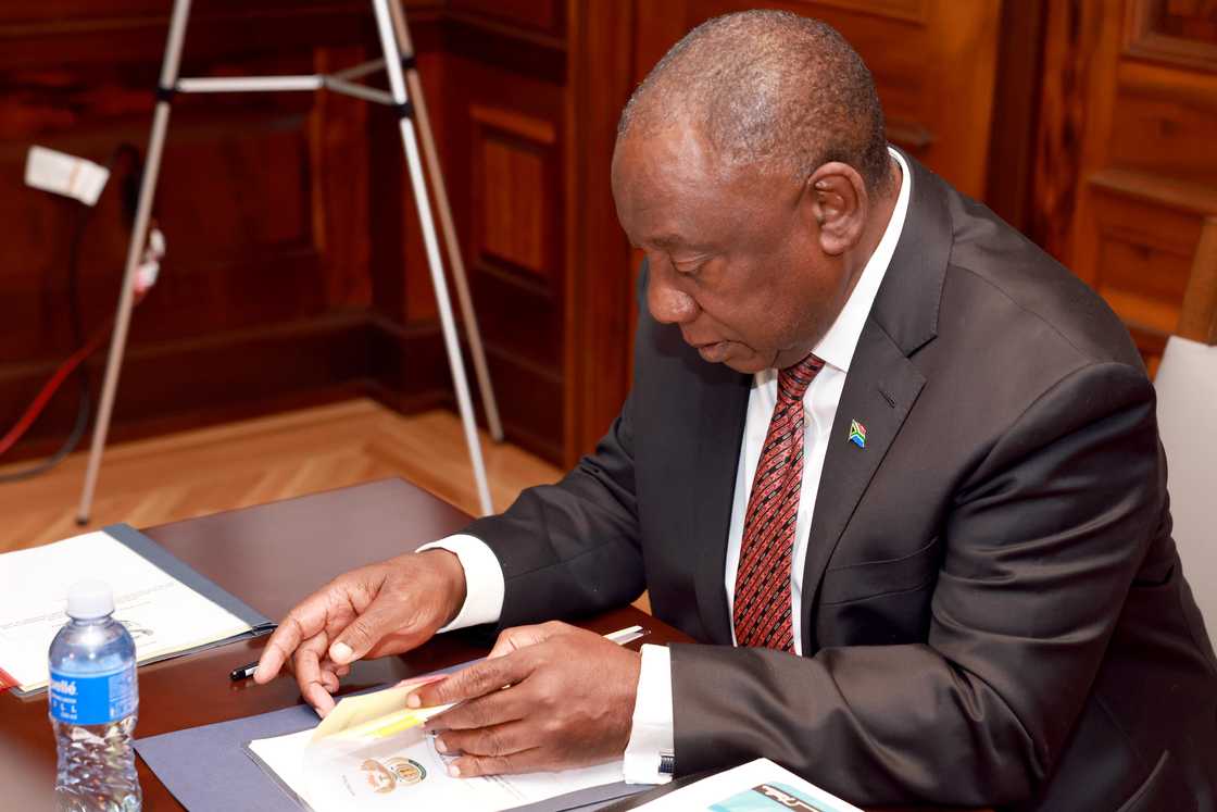 President Cyril Ramaphosa is in the United States President Cyril Ramaphosa is in the United States
